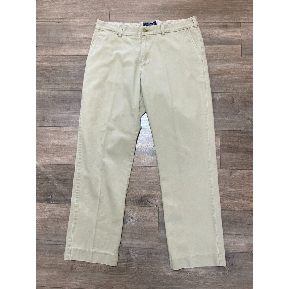 Bills Khakis M3 Pants Mens 36X31 REG Fit Tan Flat Front Trousers Cotton